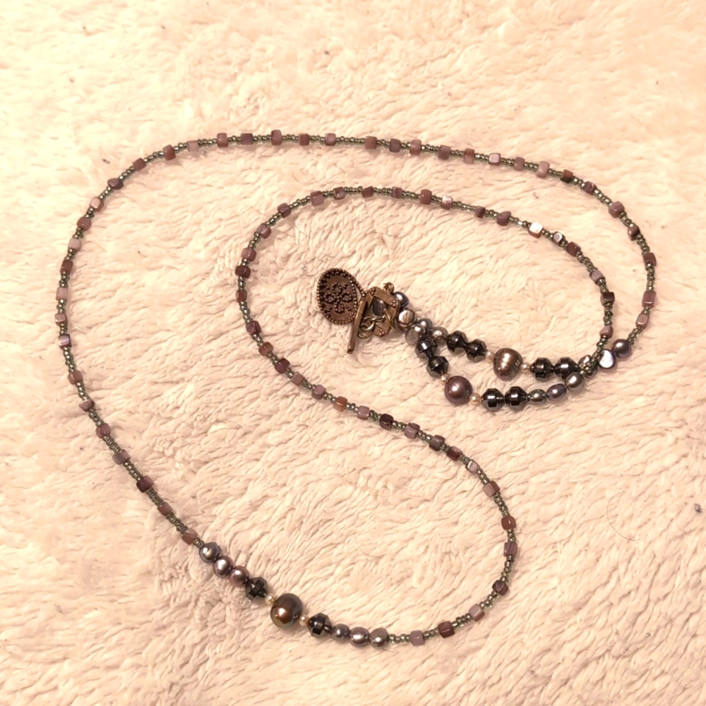 Silpada bead and pearl necklace